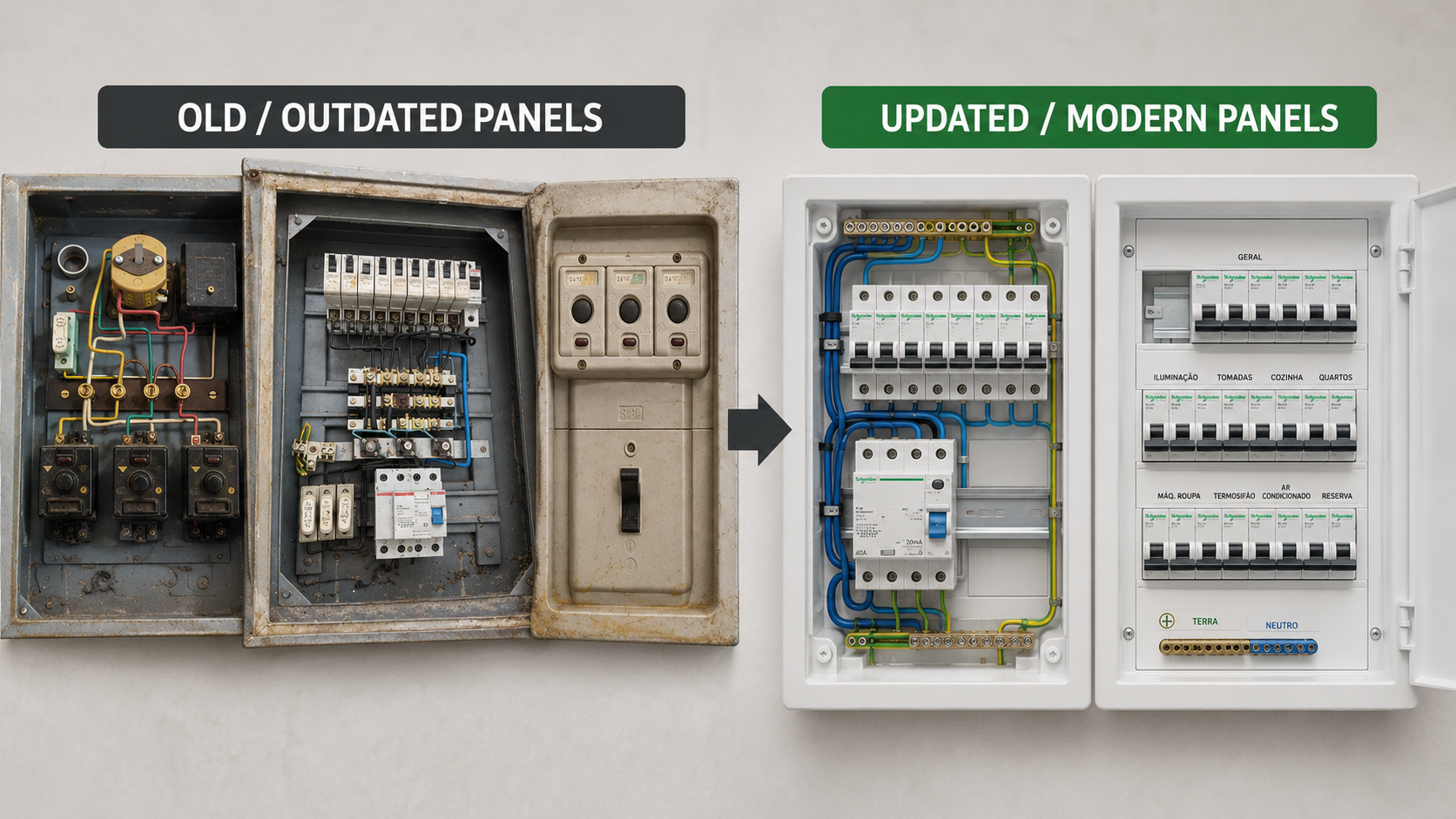Quadro Elétrico Antigo: o Perigo Escondido em Muitas Casas